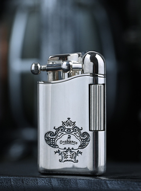 意大利OB欧碧充气侧滑打火机复古高档黄铜耐用经典自用收藏送朋友