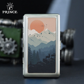 日本王子新品 烟盒子复古真皮抗压烟盒14支粗烟20支细烟子 创意个性