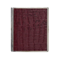 Кофейно-серебристая двусторонняя натуральная кожа