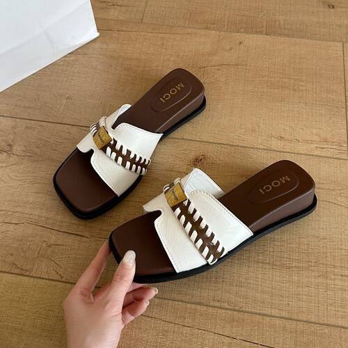 方头平底拖鞋简约时尚新款shoes优惠断码工厂鞋透气舒适