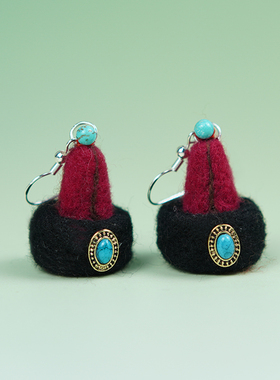 羊毛毡手工diy材料包可爱蒙古头饰手工制作礼物