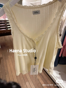 韩国直邮~八奶~the barnnet~吊带背心~长48胸38~