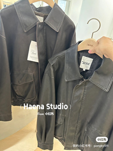 韩国直邮～grove～皮衣～外套～肩宽55胸围59总长65～