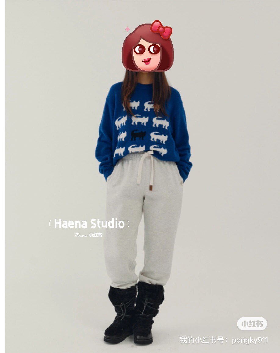 韩国直邮～潮牌sienne新款卫裤