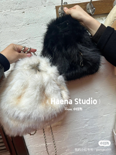 韩国直邮~八奶~毛毛~双肩包~不退不换~