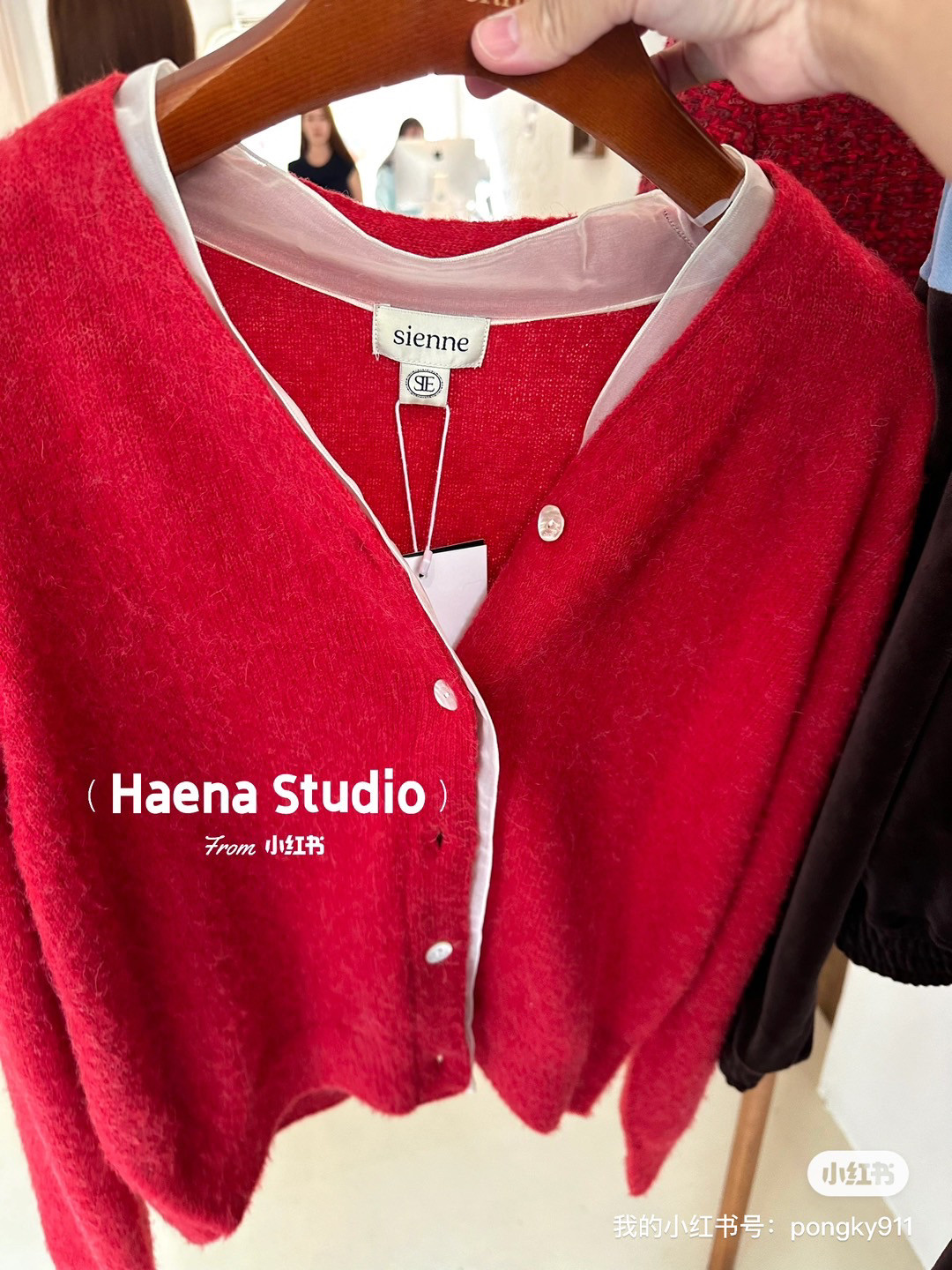 韩国直邮～sienne～开衫毛衣～肩38胸52长55～