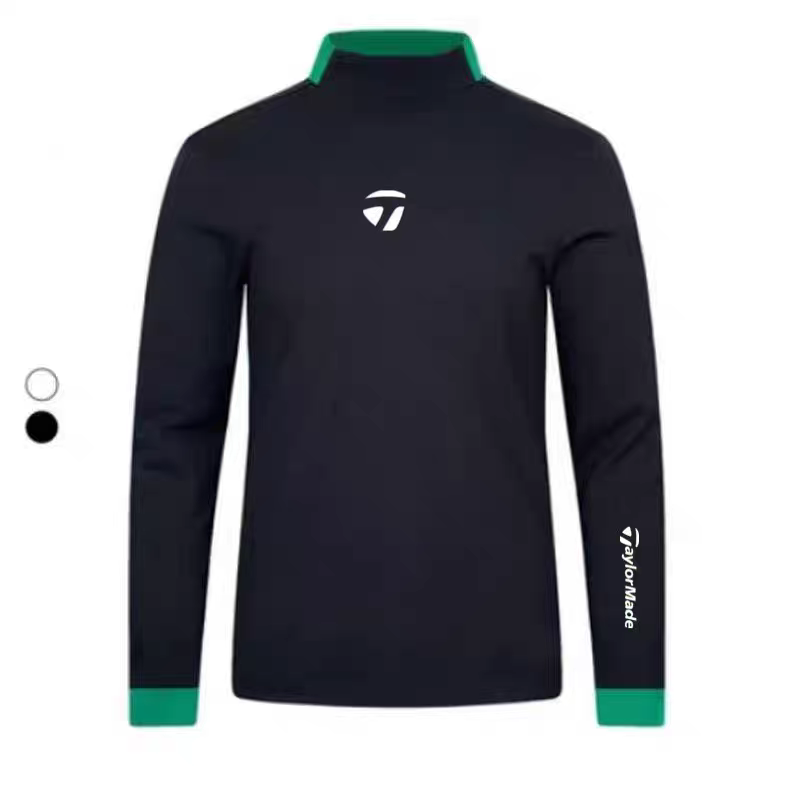 泰勒梅TaylorMAde高尔夫男装长袖T恤秋冬加绒弹力舒适高领打底衫