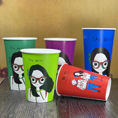奶茶咖啡MIYI情侣纸杯1000只定制