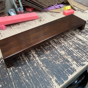 实木电脑显示器增高架办公桌置物架台式屏幕底座垫高支架收纳架子