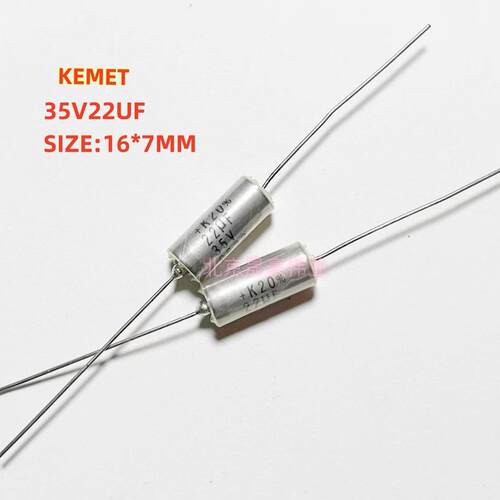 35V22UF 进口基美NEC轴向银壳钽电容T110系列 22UF35V音频钽电容