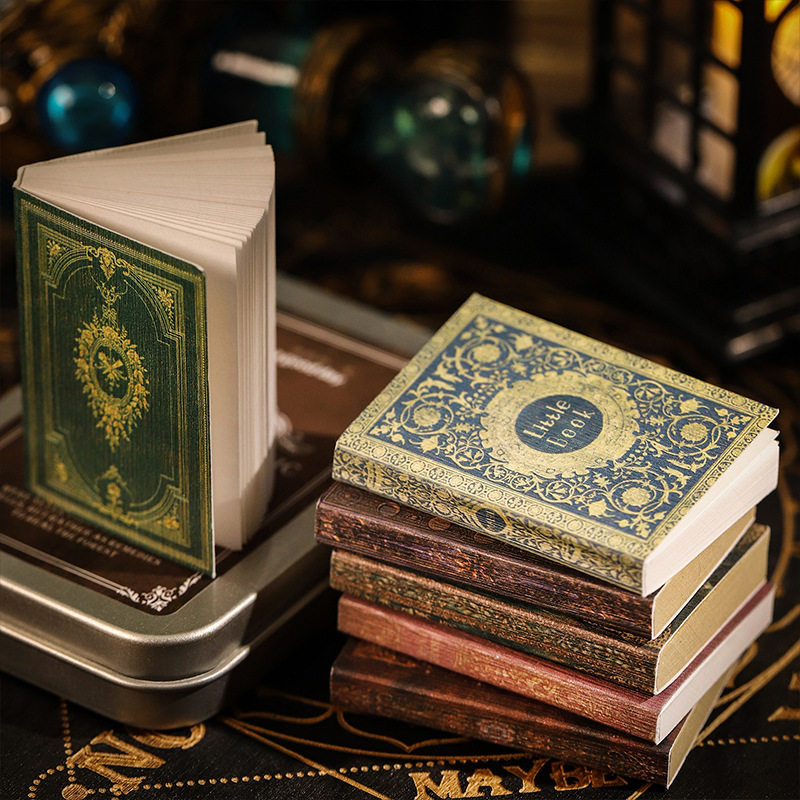 古董魔法书坊素材本迷你小书本套装便签纸复古欧式手帐DIY装饰