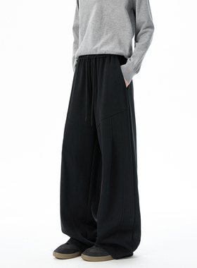 ZMGEEN潮牌卫裤男秋季新款美式宽松直筒裤子垂感百搭运动休闲长裤