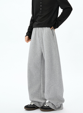 ZMGEEN美式卫裤男秋季新款潮牌高街直筒宽松百搭垂感休闲运动长裤