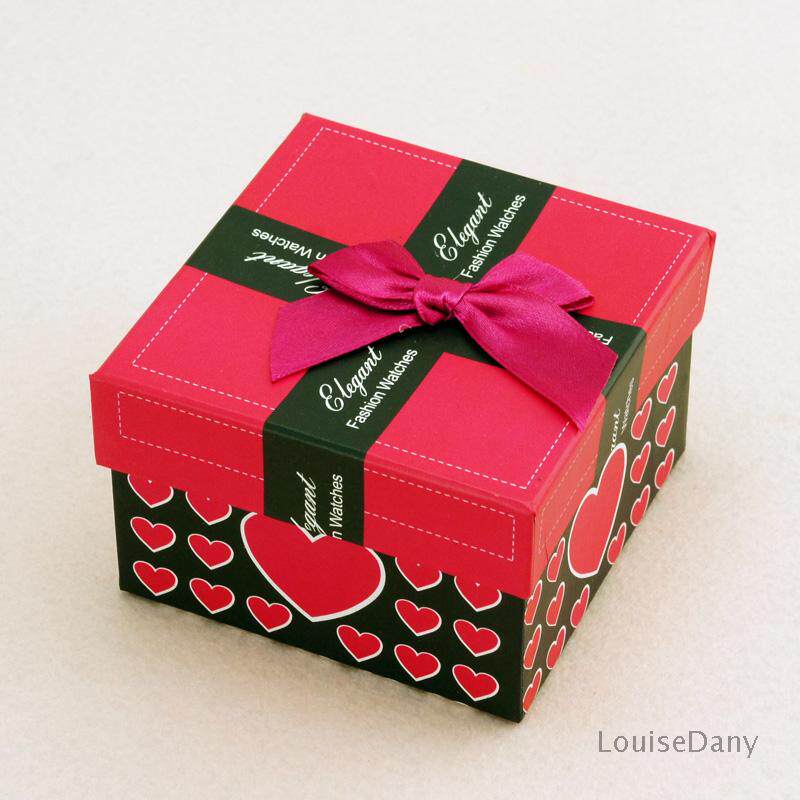 包邮 可爱饰品手链手镯枚红色爱心礼品盒包装盒 珠宝首饰盒手串盒