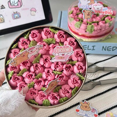 yesuser花海草莓白脱蛋糕100g/个