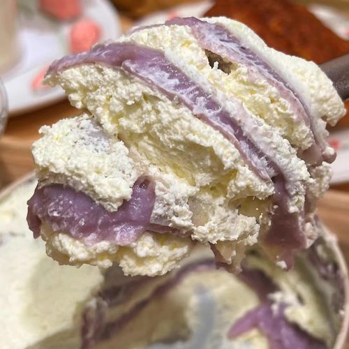 芋泥千层蛋糕动物奶油顺丰包邮