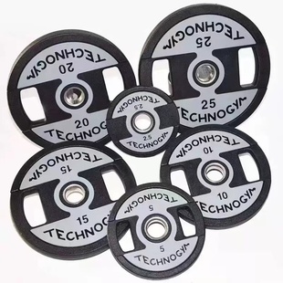 恒达泰男女通用包胶手抓杠铃片商用家用大孔深蹲健身房举重杠铃片