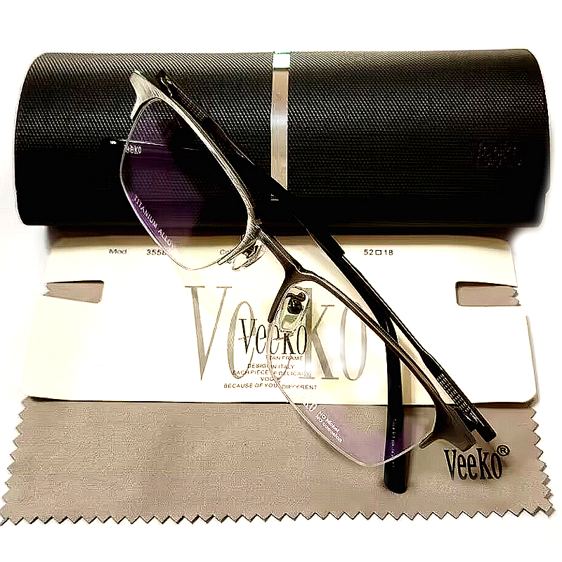 热销眼镜架近视眼镜框纯钛半框男