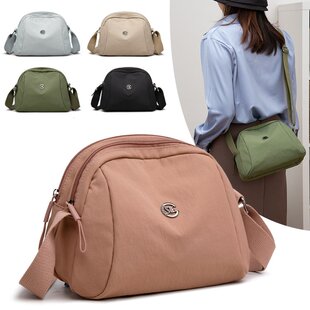 均码 通勤单肩包2026年夏季 女性尼龙贝壳包拉链日韩风 新款 春季