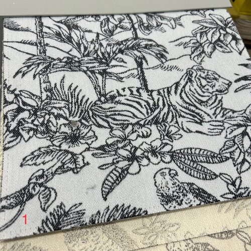 黑白高级感窗帘丛林老虎提花客厅