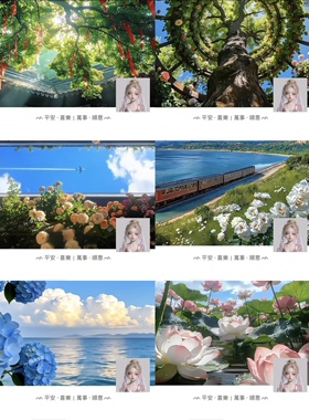 朋友圈动态背景图视频｜治愈系风景荷花绿色自然花朵动图带音乐