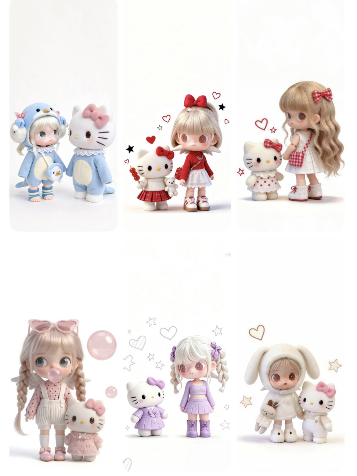 70张HelloKitty猫zsiga嘎子姐壁纸静态苹果安卓华为2k手机屏保