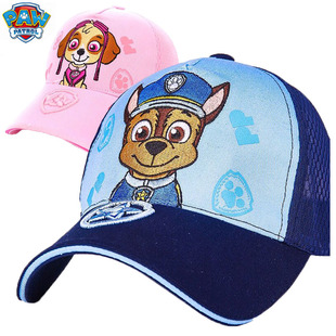 汪汪队儿童棒球帽春季户外出游防晒鸭舌帽男孩女童太阳帽宝宝帽子