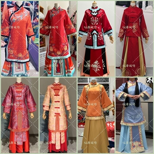 定制中国风中式婚礼新款喜娘服民国秀禾服女主持人执礼服婚礼策划