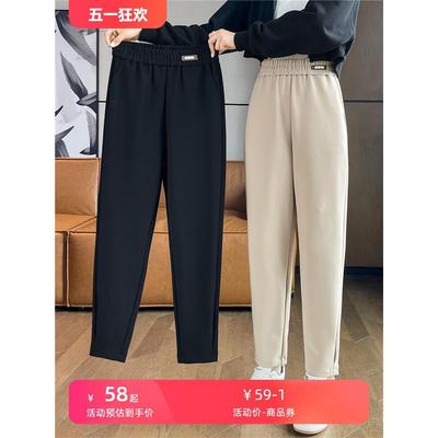 运动裤女春夏季薄款女裤2024新款今年流行的爆款女士休闲哈伦裤子