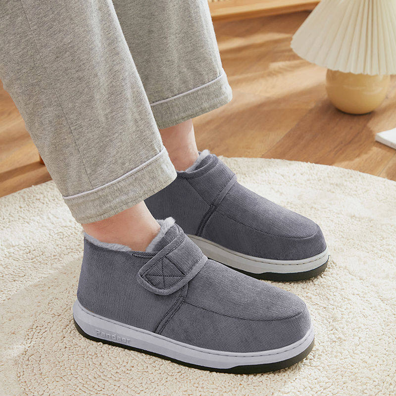 老北京棉鞋男冬季加绒加厚毛毛鞋外穿老人棉拖鞋高帮保暖爸爸短靴,流行男鞋,棉鞋,淘宝优惠券,粉丝福利购,淘宝优惠卷