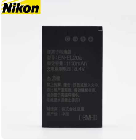 尼康en-el20a原装电池升级版微单p1000 p950 s1 j1 j2 j3 v3电池