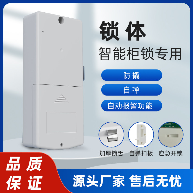 桑拿浴室电子感应锁体白色