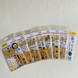 现货日本SAKURALALA透明印章水晶硅胶限定联名365日常手帐装饰diy