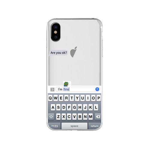 Are you ok透明手机壳 适用iphone 7 8 7p8p 11 xs xr xs max