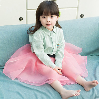 Chemise fille à manche longue - Ref 2087240 Image 1