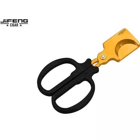 JIFENG高端季风大口径雪茄剪刀锋利顺滑雪夹钳子专用切烟器平口剪
