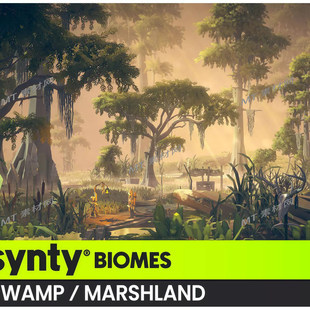 UE5.0虚幻5..0卡通风格 化沼泽地生物环境Biomes_Swampr游戏场景