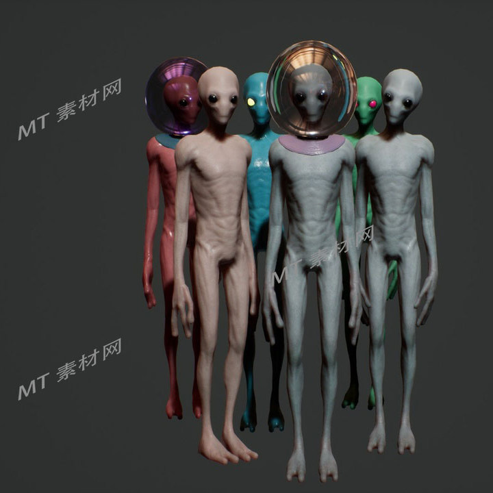 UE5.0科幻外星生物怪物人物