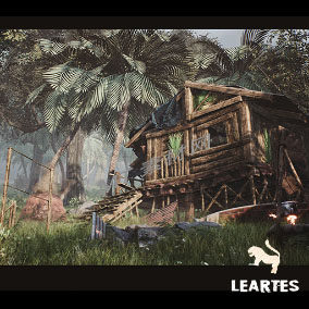 UE5虚幻5次世代写实海岛森林环境场景Abandoned Hut in Tropical