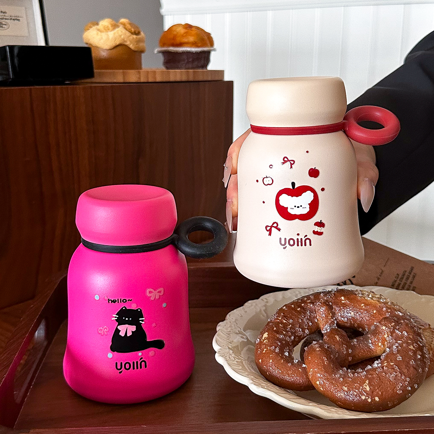 原创设计保温杯女生高颜值随行咖啡杯2025新款迷你可爱便携口袋杯