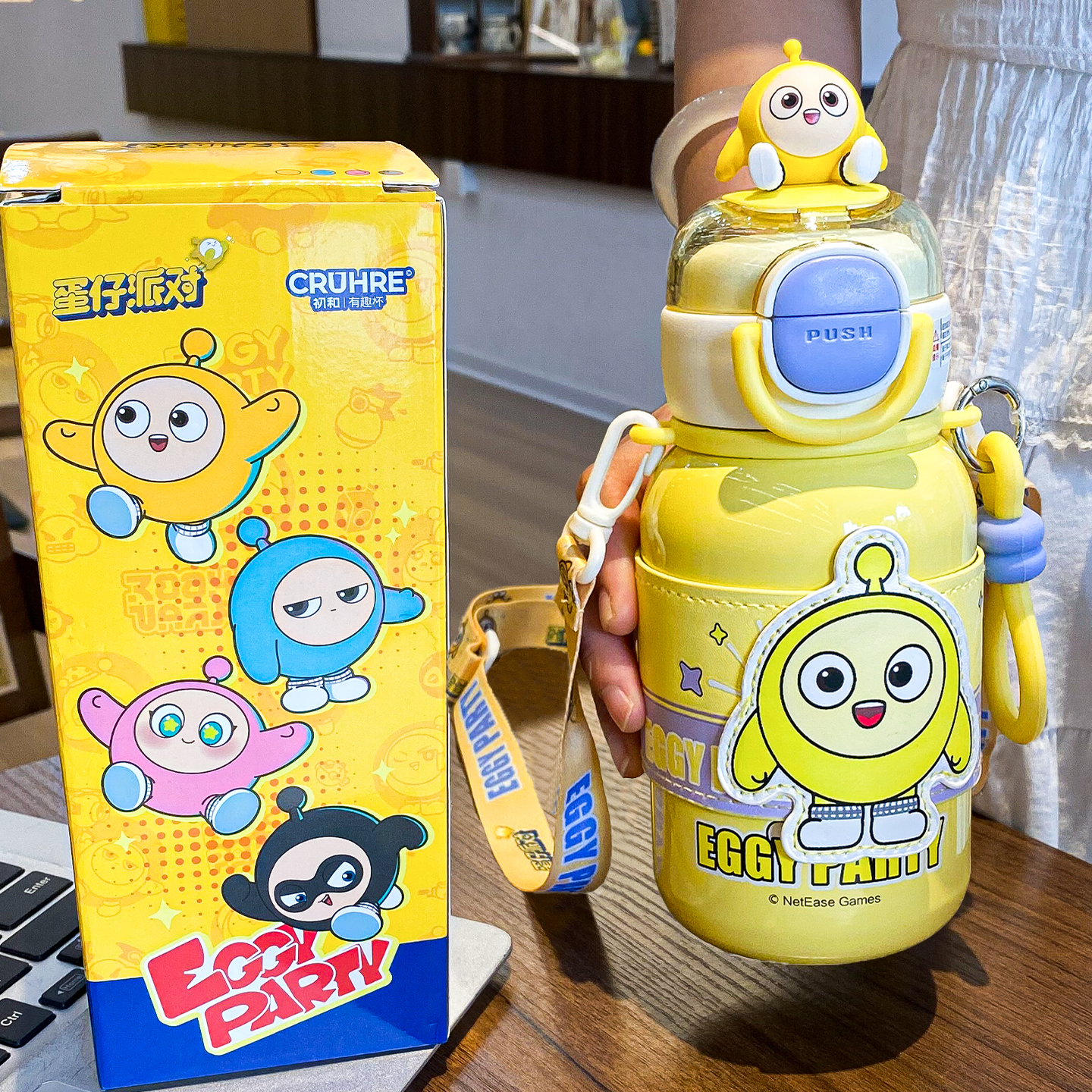 蛋仔派对儿童保温杯上学专用吸管杯男女孩2025新款幼儿园学生水壶