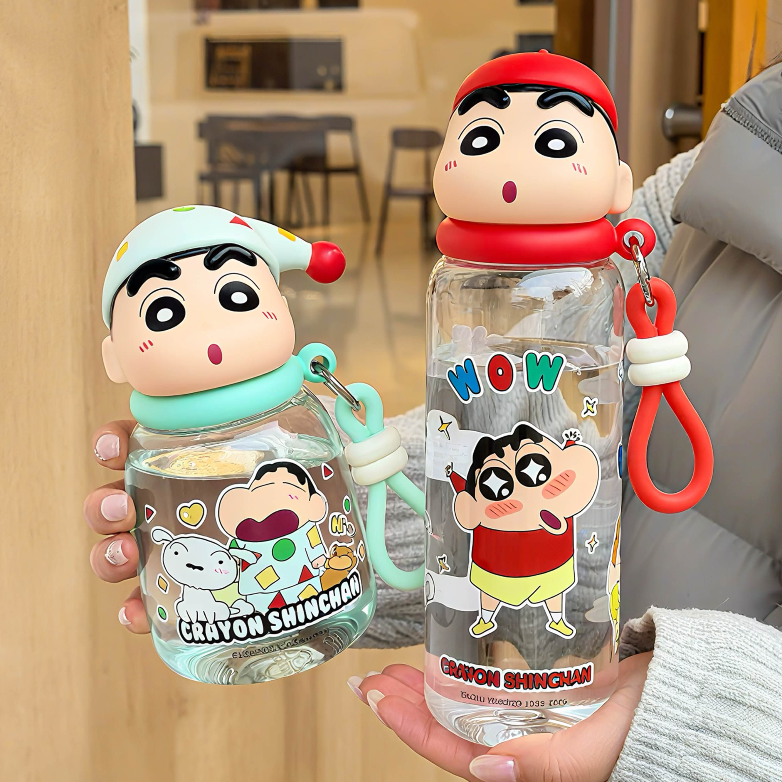 正版蜡笔小新水杯夏季高颜值男生便携随手杯可爱儿童上学专用杯子,餐饮具,随手杯,淘宝优惠券,粉丝福利购,淘宝优惠卷
