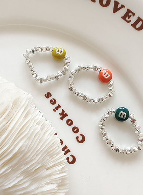 小野不见了串珠mm豆戒指