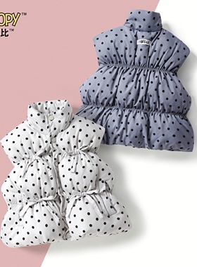 SXM1866加棉波点马甲保暖外套