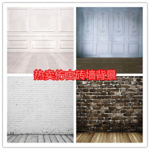 仿古砖墙背景淘宝网店拍照服饰模特拍摄道具饰品背景摄影背景布