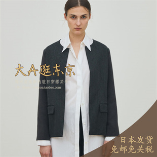 大A逛东京Edition日本代购 拼接100%纯羊毛呢短外套2色日本制