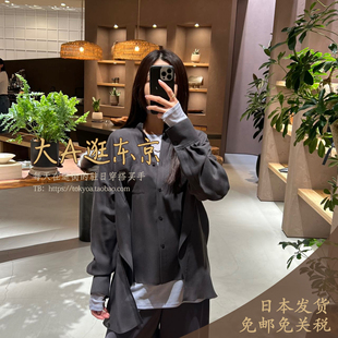 大A逛东京CHAOS日本代购 上衣2色 羊毛百搭衬衫