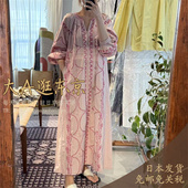 大A逛东京ne 连衣裙2色 棉混刺绣长袖 quittez pas日本代购