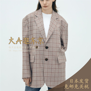 限时 大A逛东京Edition日本代购 100％羊毛格纹西装外套2色日本制