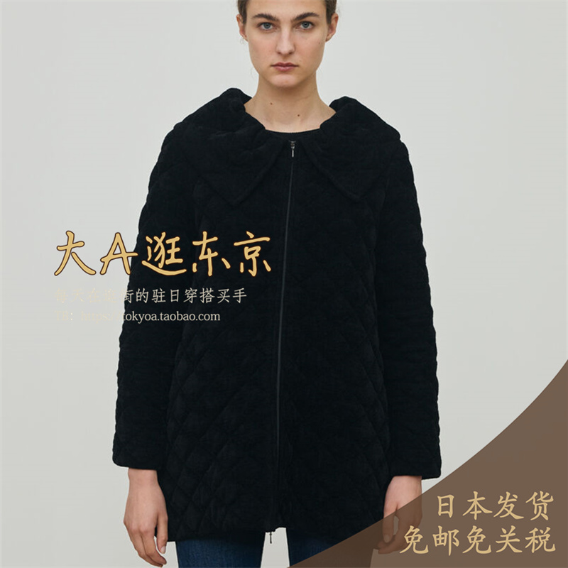 大A逛东京Edition日本代购 秋冬新款绗缝大翻领绒面外套日本制
